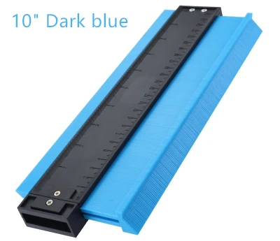 dark blue 1 шт. пластиковый профиль копировальный Калибр 1" контурный Калибр Дубликатор стандартная ширина инструмент для маркировки древесины плитка ламинат плитки общие инструменты - Color: dark blue