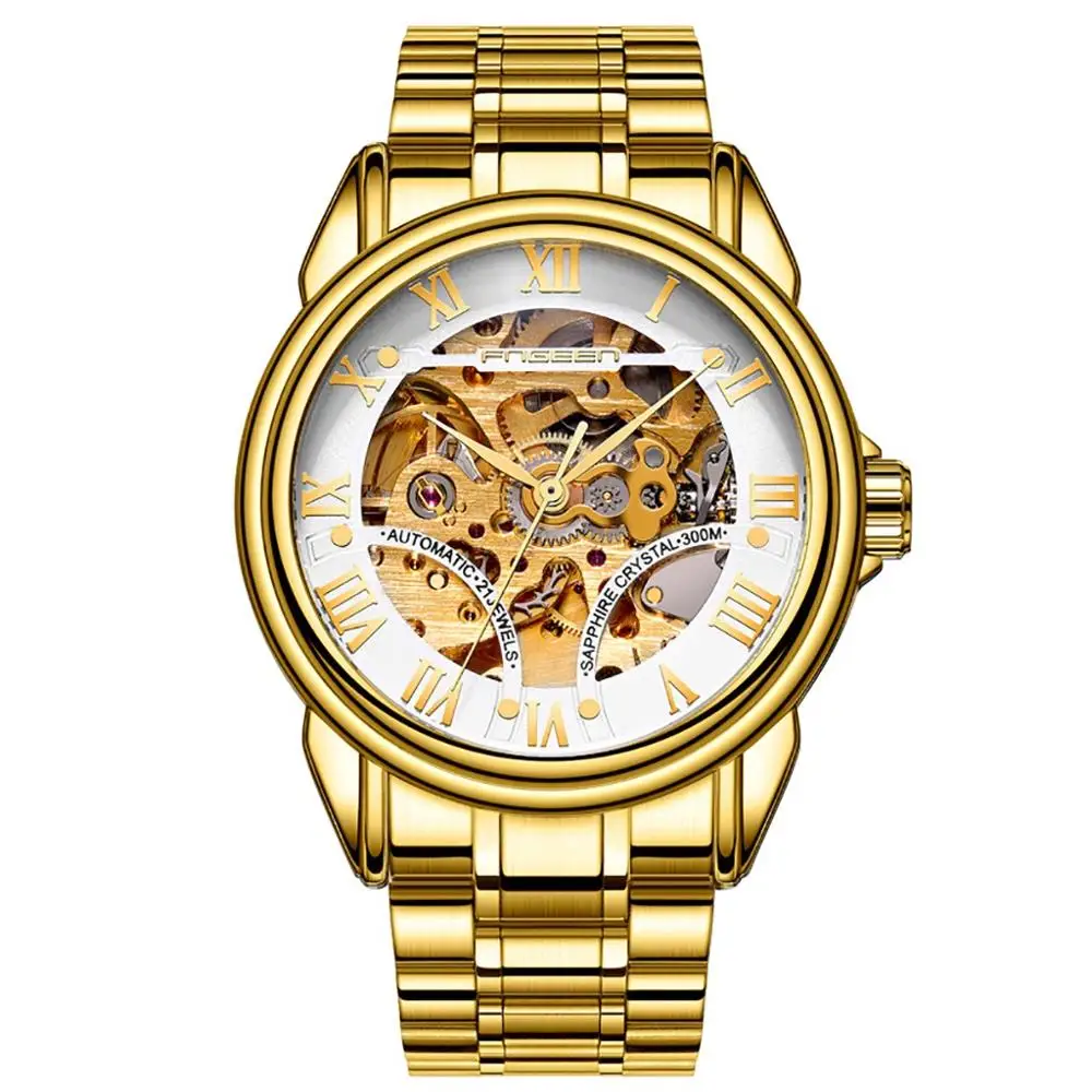 Мужские автоматические механические часы спортивные с турбийоном повседневные