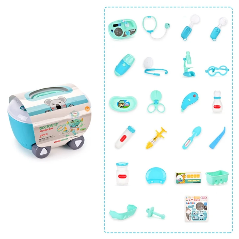 

Pretend Dentist Doctor Toy Kids Doctor Kit with Electronic Stethoscope for Girls, School Classroom and Doctor Roleplay