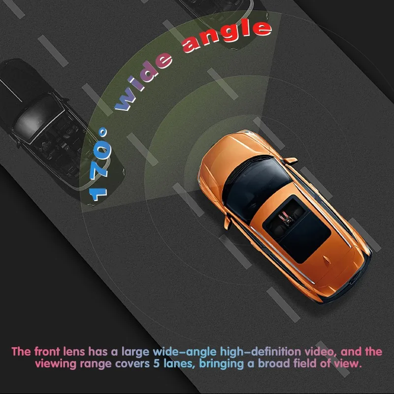 Full HD 1080P видеорегистратор ADAS Автомобильный WIFI Android автомобильный Регистратор
