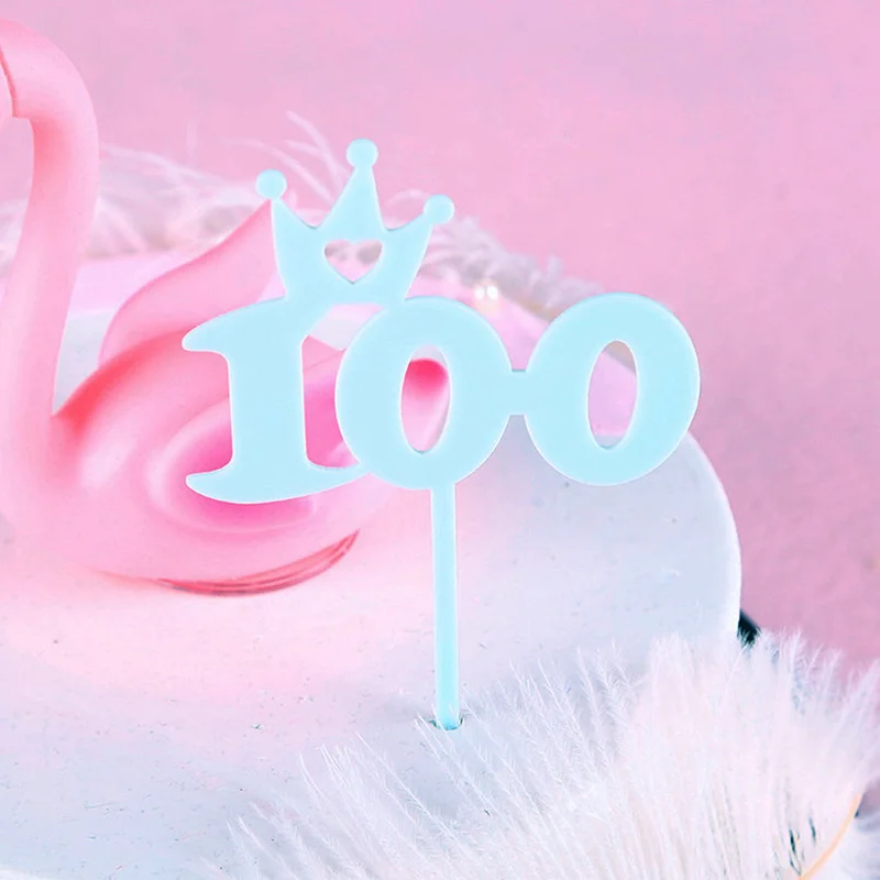 Дети 100th день рождения торт Топпер Маленький Медведь кекс топперы детские Душ