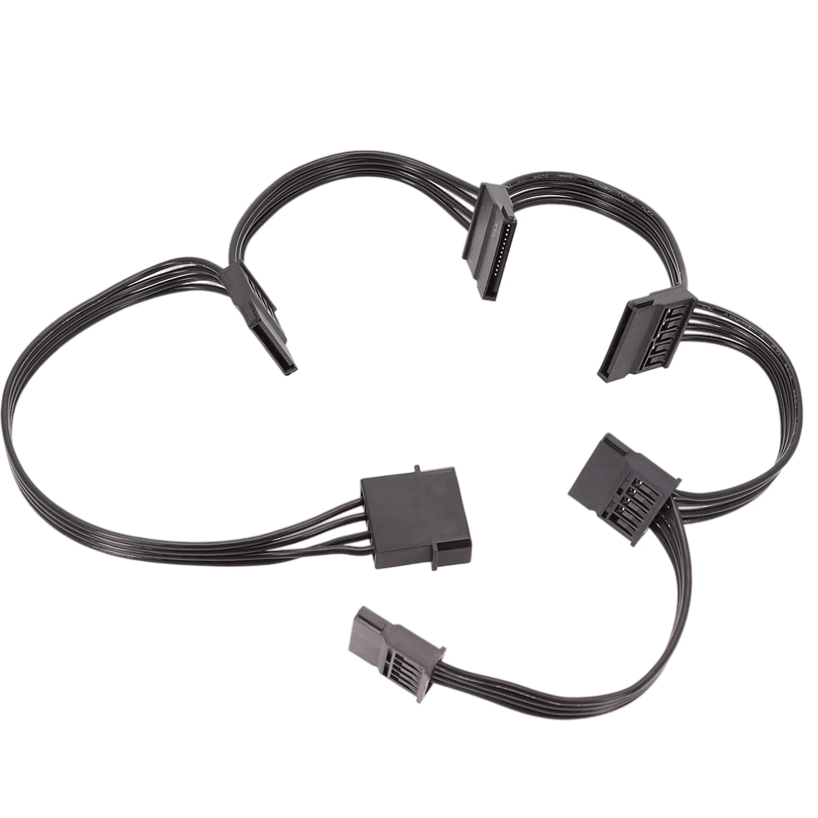 1 шт. 4 Pin SATA кабель питания Расширение от до 5 сплиттер | Компьютеры и офис