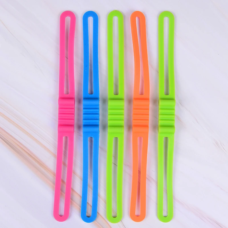 

5Pcs Bicycle Handlebar Tape Bicycle Light Holder Strap Band Phone Fixing Elastic Tie Rope Cycle Bandages Bike Accessories