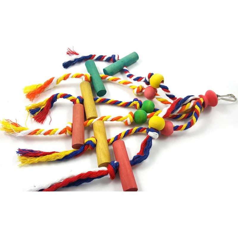 

Bird Chewing Toy Cotton Rope Parrot Bite Parrot Toy Knot Bite Parrot Chew Rope Bird Cage Toy Plastic Bird Toys Pet Bird Favors