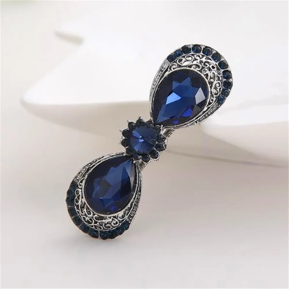 1pc Hollow7 1 пара, стразы, Бабочка, заколка для волос, заколка для девочек, квадратные заколки для волос, женские металлические заколки в виде кленового листа, аксессуары для волос, Прямая поставка - Цвет: 1pc Hollow7