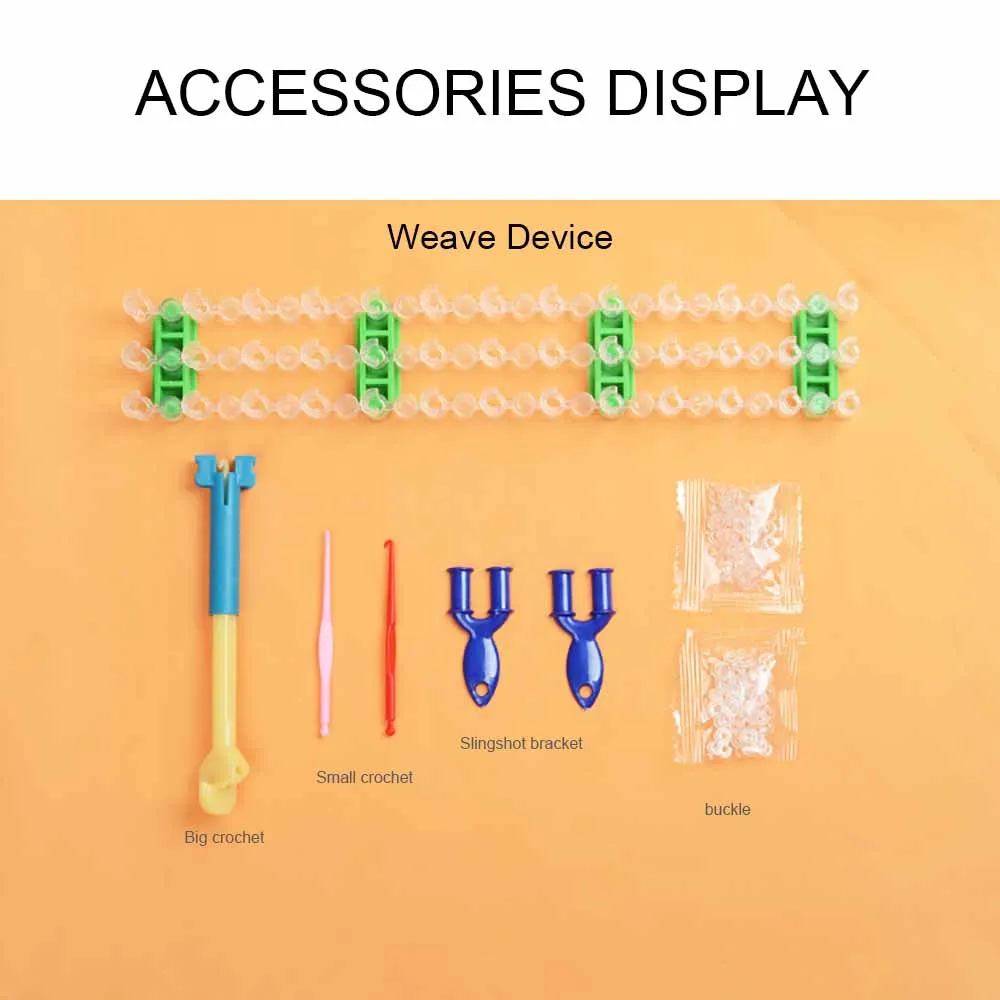 

4400pcs Girl Hair Band Colorful Rubber Children Diy Toys Rubber Bands Bracelet Loom Make Woven Bracelets Kids Gift Toy