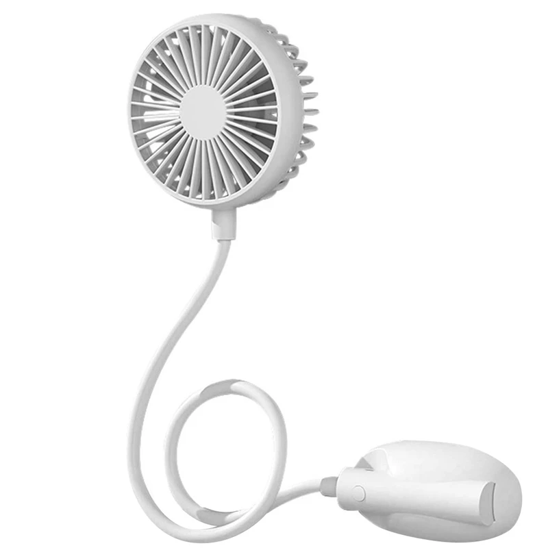 

Портативный мини-вентилятор на клипсе с перезаряжаемой батареей, вентиляторы для коляски с гибкой шеей, шейный вентилятор