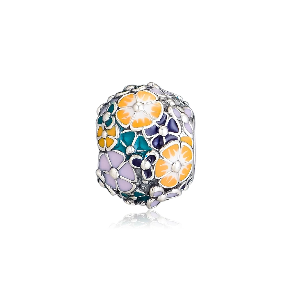 

Classic Flower Arrangement Charm Fits CKK Bracelets 925 Sterling Silver Beads for Jewelry Making Women Gift Kralen Berloques