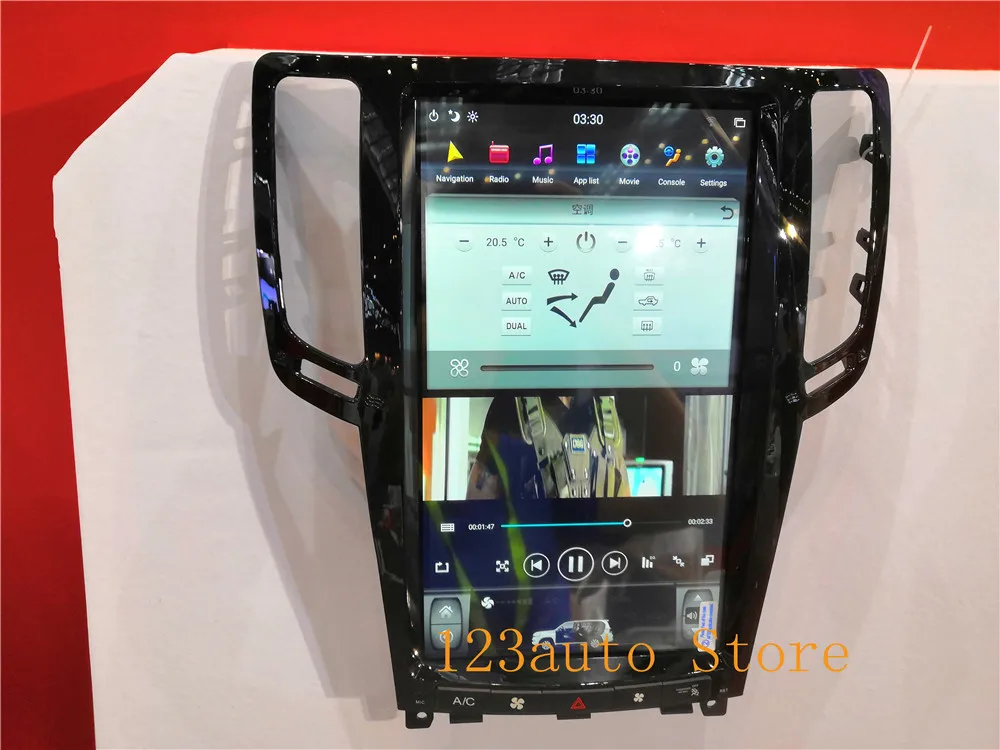 13,6 ''Вертикальный стиль Android 8,1 Автомобильная dvd-навигационная система для infiniti G25 G37 2007-2013 carplay 7850IC ips 6 ядер 1,8 ГГц стерео