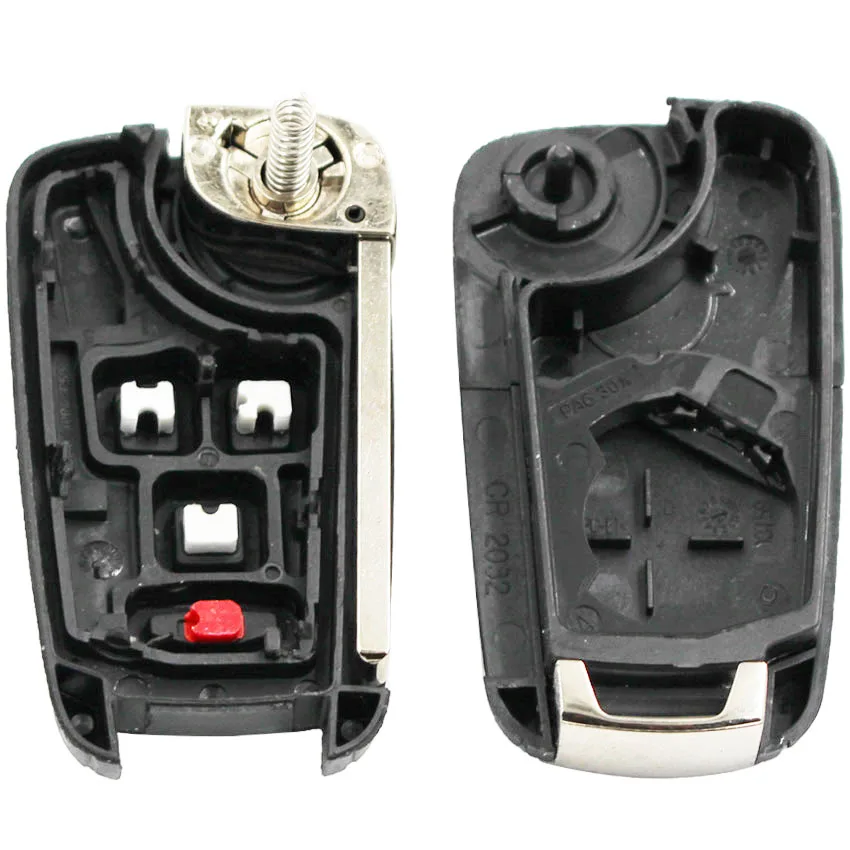 4/5 Кнопка Замена оболочки флип складной чехол для ключей Fob 3 + 1 кнопки Chevrolet Cruze