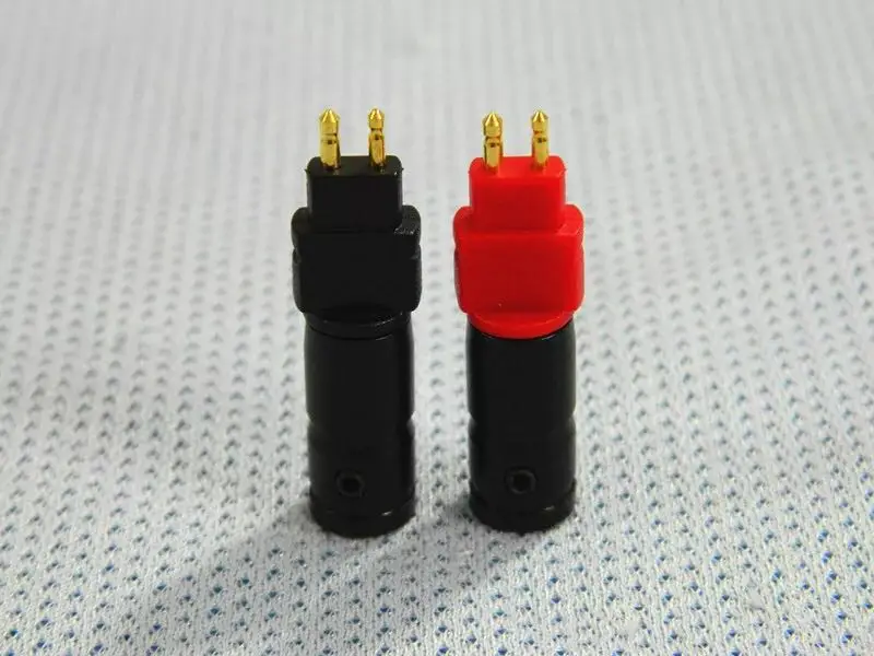 

1 Pair Gold Plated Earphone Pin Audio Jack Cable Connector Metal Plug 2Pin For HD650 HD600 HD580 HD25 HiFi Headset 4mm/4.9mm ID