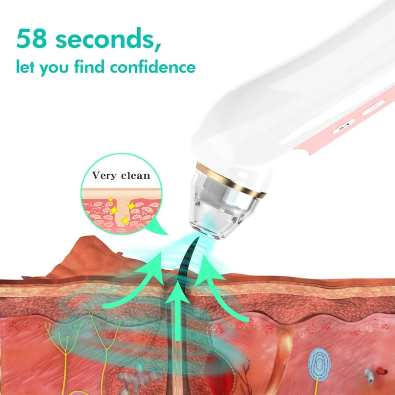 

WiFi Wireless Blackhead Vacuum Remover 20X 5.0MP Camera Visual Electric Facial Pore Suction Acne Removal Cleaner(Pink)