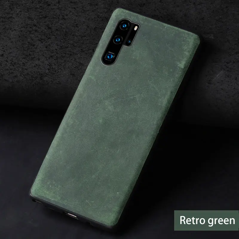 Зеленый Чехол из натуральной кожи для телефона Xiaomi Redmi note 8 pro note 7 6a 7a k20 movil fundas, кожаный чехол для Xiaomi Mi 9t 9 se 8 lite - Цвет: Зеленый