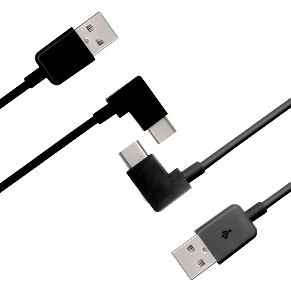 

2.4A USB Type C 100cm 1m 2m 3M Short Cable 90 Degree Right Angled USB Type-C 3.1 MICRO USB Connector Cable