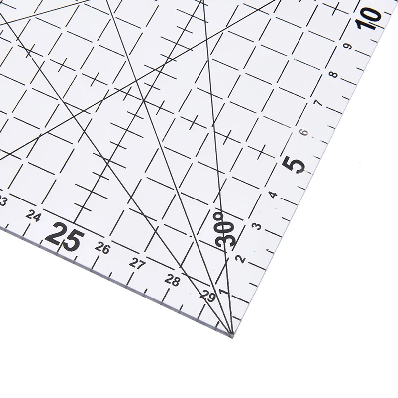 

1 Pc Transparent Patchwork Acrylic Material Ruler School QuiltinRuler Scale Tools Supplie