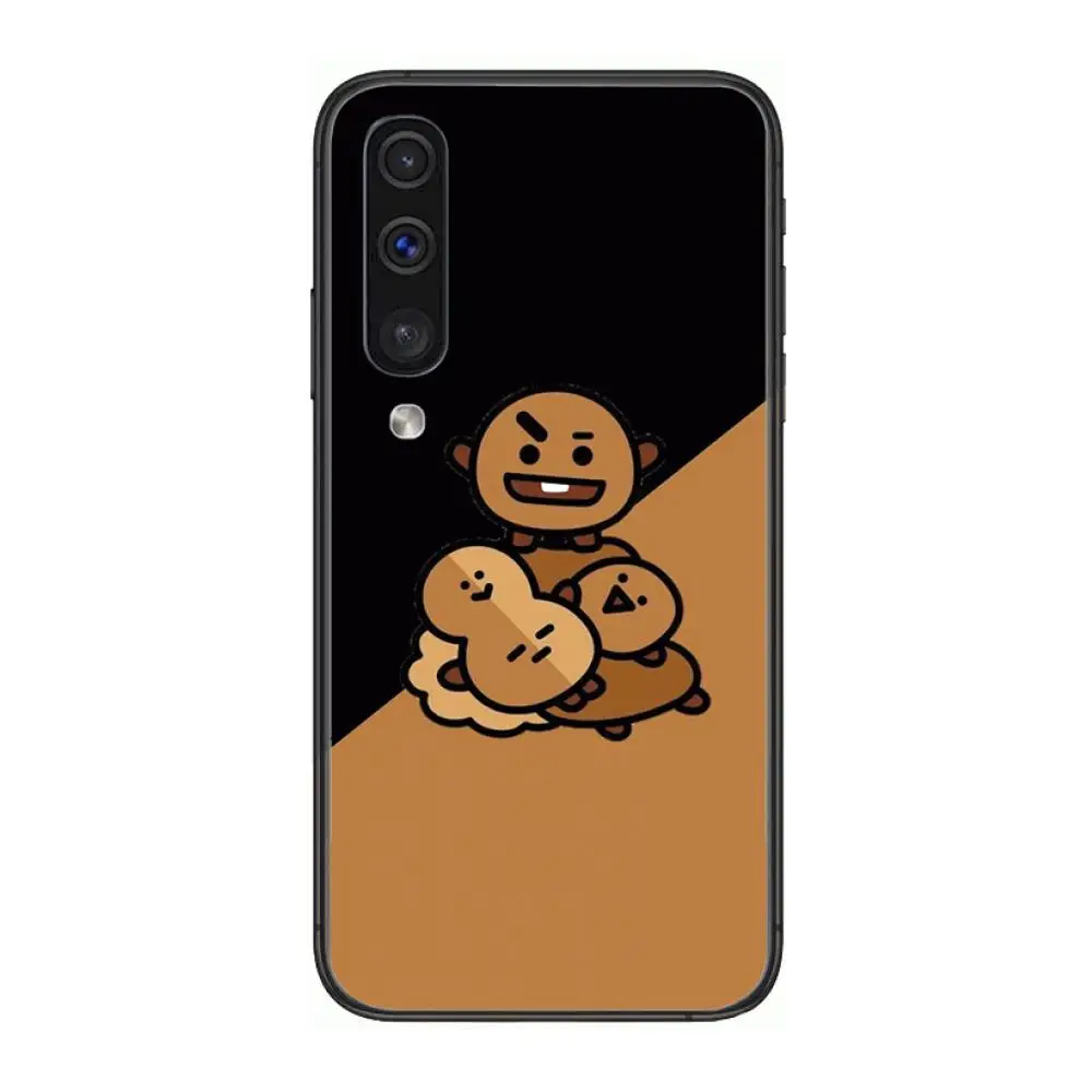 

Case study BT21 game Phone Case Hull For Samsung Galaxy A 3 5 6 7 8 9 E 2018 Plus 2017 E S Black Shell Art Cell Cover TPU