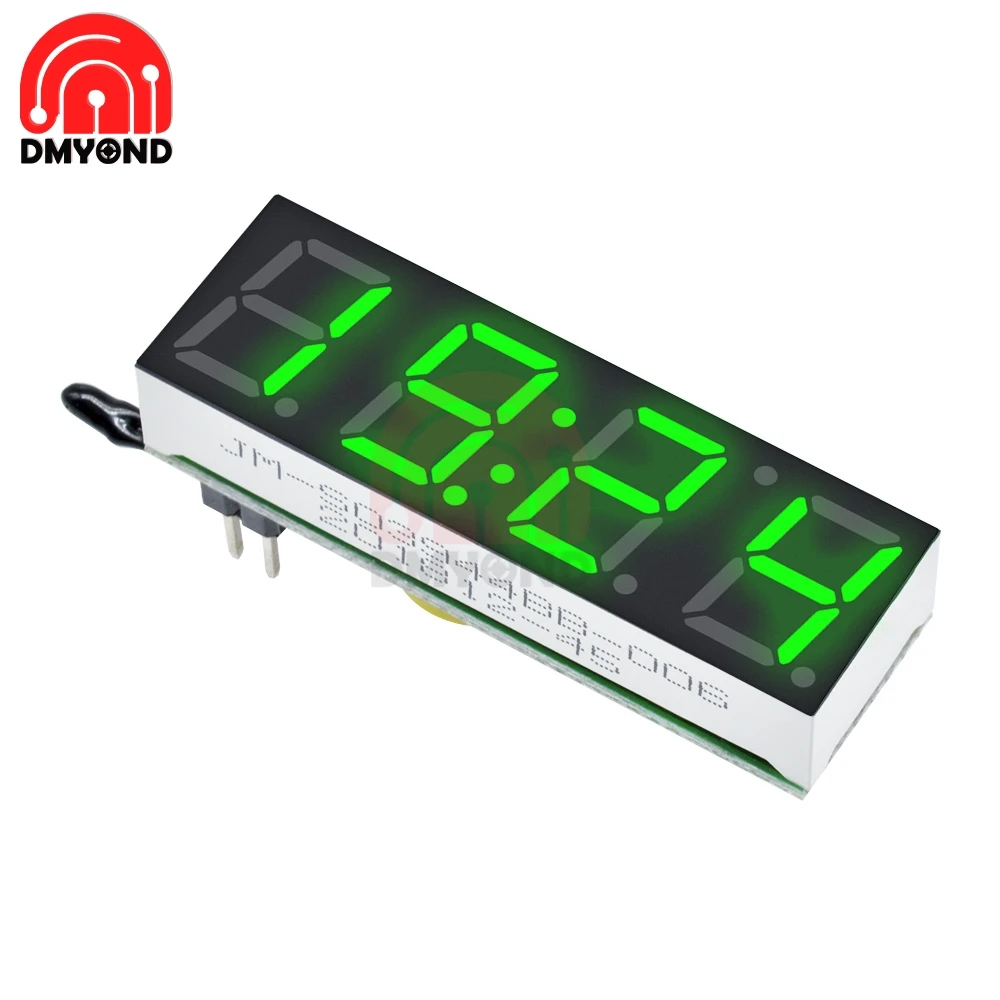 Цифровой светодиодный вольтметр термометр 0 39 дюйма 3 в 1 DS3231|Детали и аксессуары