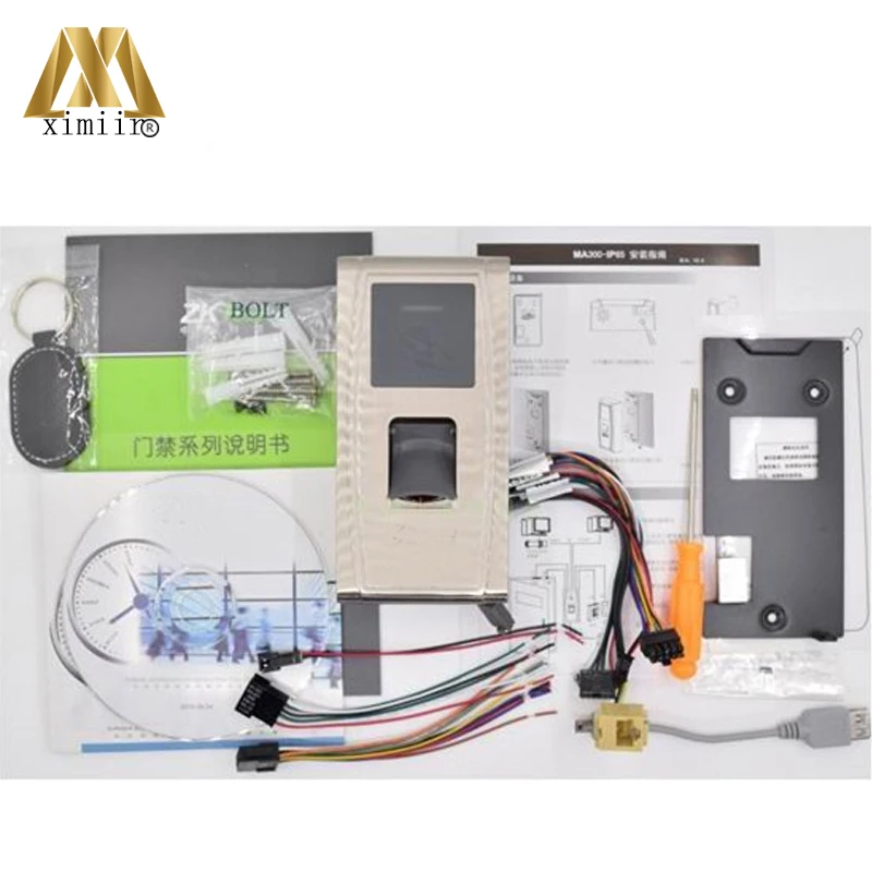 IP65 водонепроницаемый сканер времени отпечатков пальцев ZK MA300 TCP/IP USB биометрический контроль доступа отпечатков пальцев с 125 кГц RFID считыватель карт