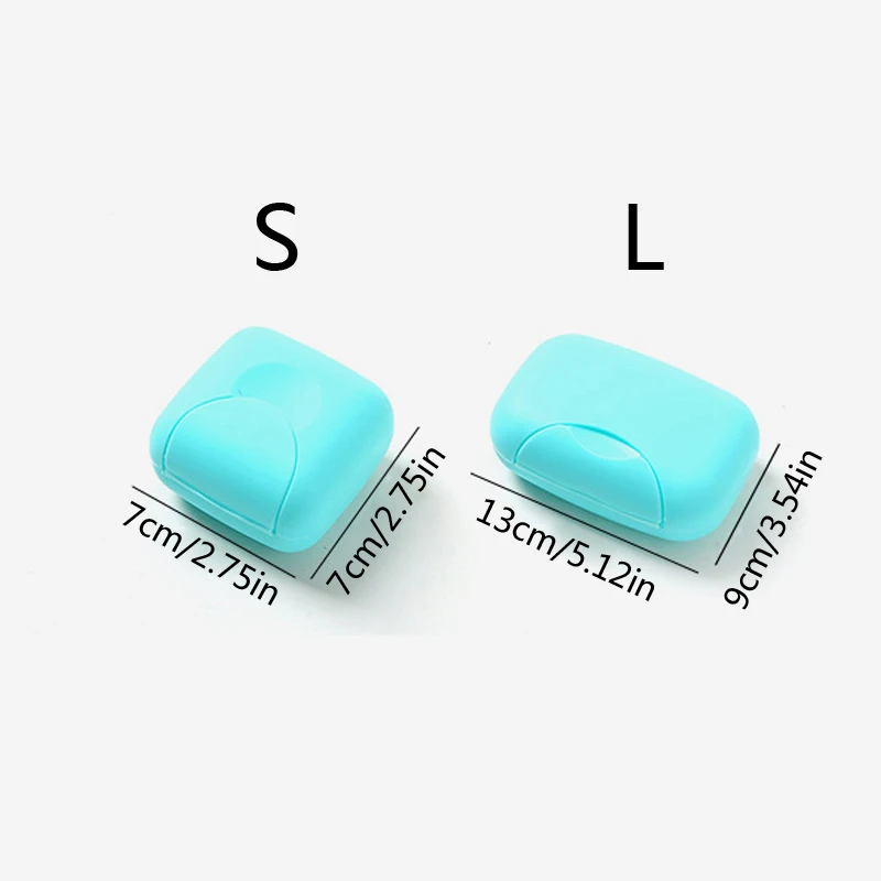 

Multicolor Plastic Travel Soap Box Dish Plate Case Case Holder Container Home Shower Bathroom Sealed Soap Case Storage Sipplies