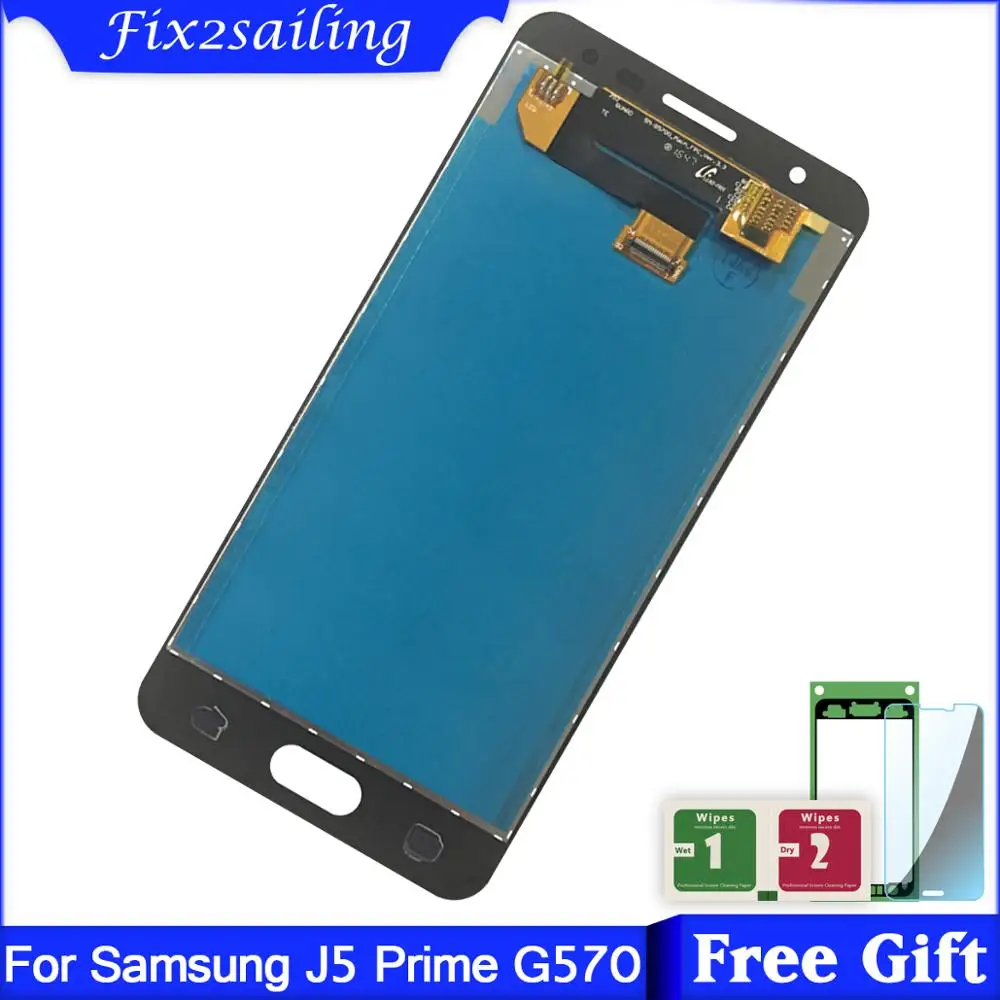 Фото 100% протестированный Оригинальный ЖК дисплей для SAMSUNG J5 Prime LCD G570 G570F G570M сенсорный