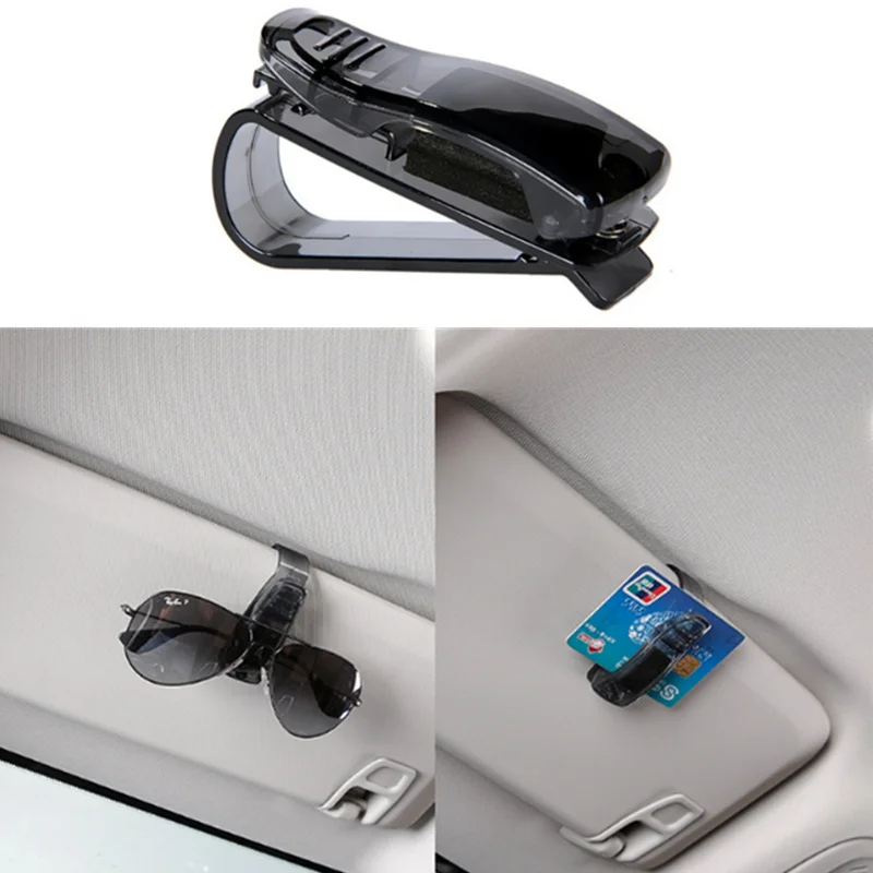 Car Accessory Sun Visor Sunglass Glasses Clip Ticket Holder Stand for Volvo S40 S60 S80 S90 V40 V60 V70 V90 XC60 XC70 XC90 | Автомобили и