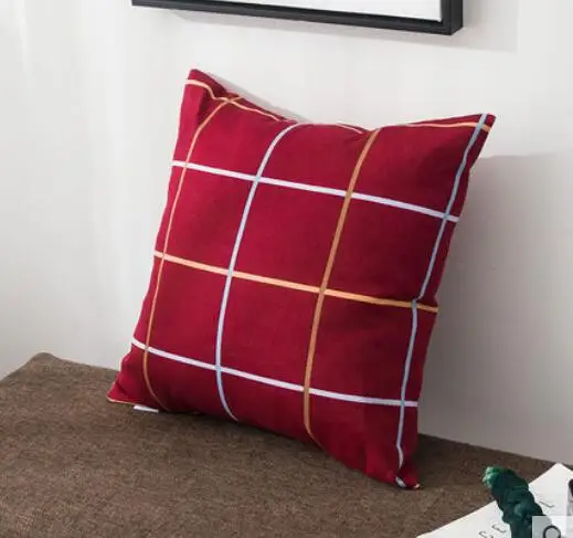 Красная большая наволочка в скандинавском стиле набор диванных подушек для