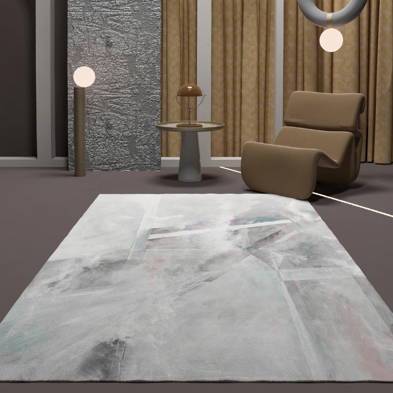 

Soft Lamb Velvet Shaggy Modern Rug Living Room Nordic Gray Fluffy Carpet Soft Carpets For Bed Room Bedside Mat Cloakroom Rug