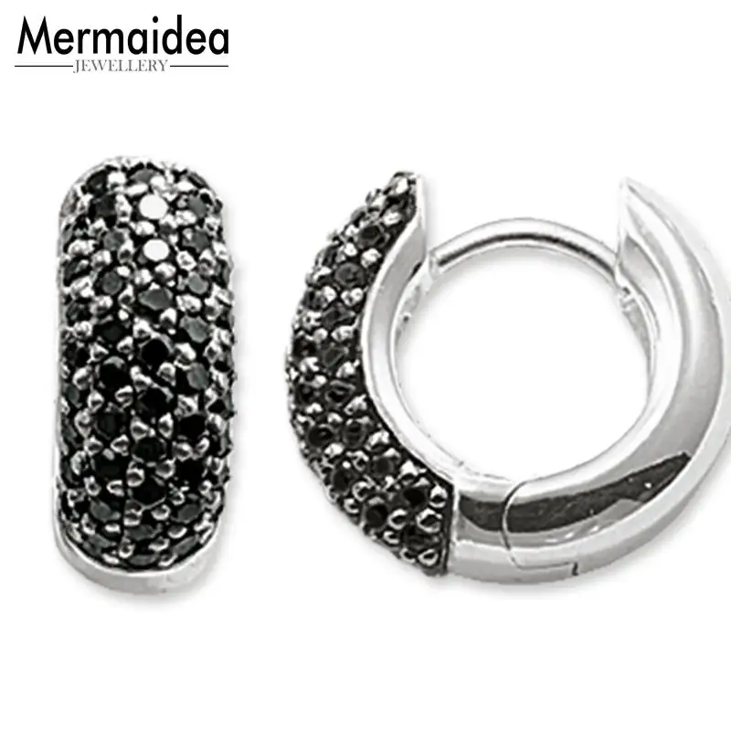 Черные креольные Висячие серьги кольца модные хорошие украшения для женщин 2020