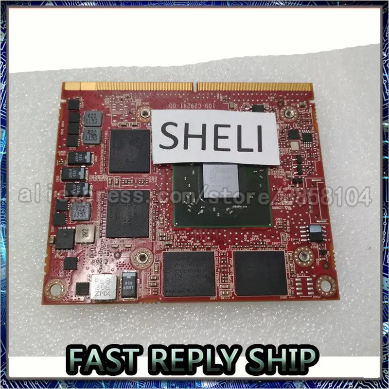 

SHELI HD6770M HD 6770M M5950 216-0810001 DDR5 1GB MXM A VGA Video Card For D e L L M4600 M5950 6700M CN-0P4R8T