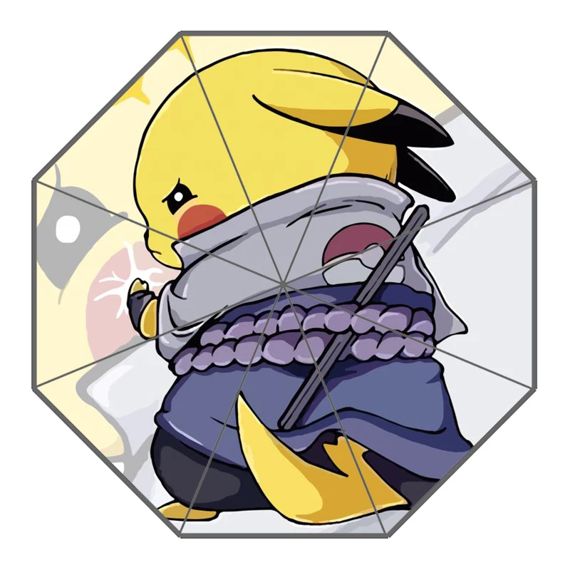20 P# Pikachu Pokemon Зонт с индивидуальным принтом складной зонт от солнца и дождя для путешествий неавтоматический декоративный зонт высокого качества - Цвет: 20