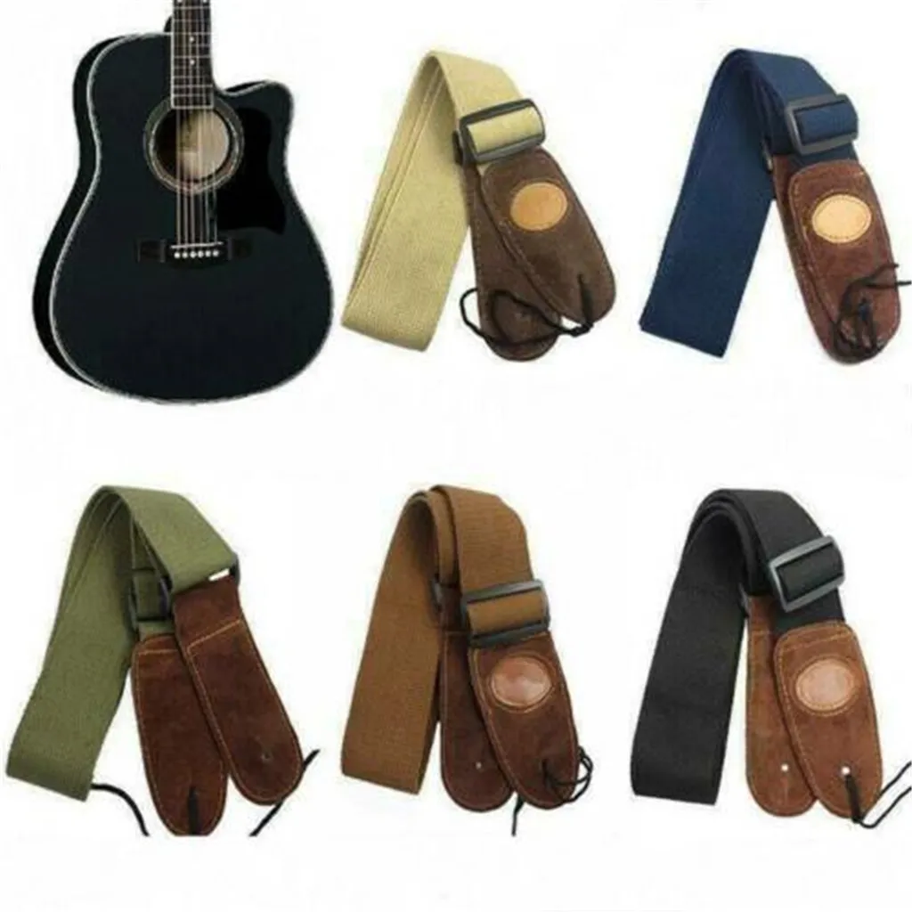 Широкий гитарный ремень в фольклорном стиле регулируемый широкий для