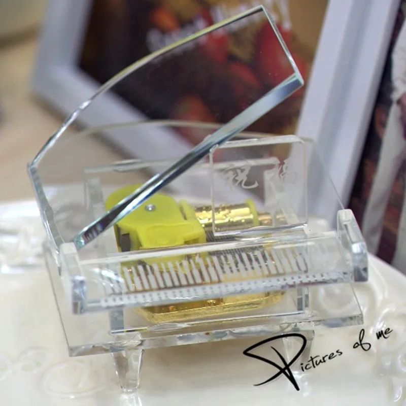 

Crystal Piano Music Box Piano Model Creative Music Box Valentine's Day Gift Decoration music boxes antique