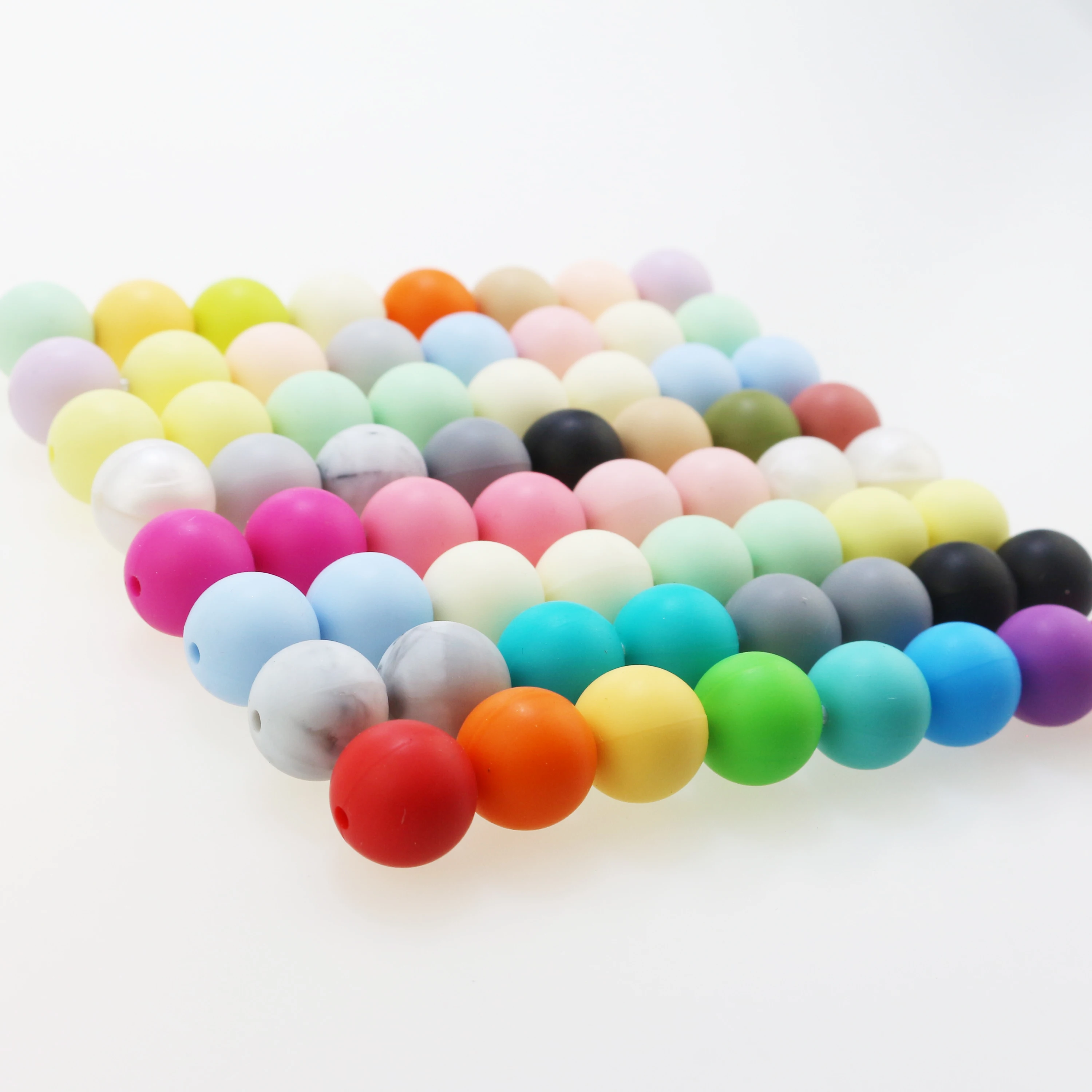 100 шт./лот 15 мм Детские бусины для прорезывания зубов набор сделай сам Мультяшные