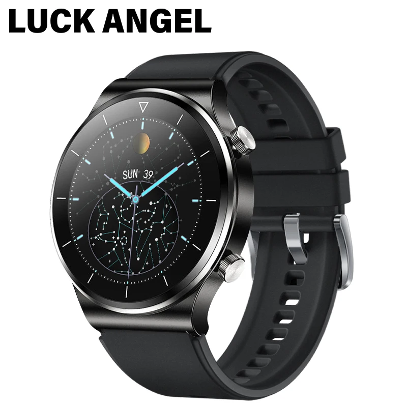 

LUCK ANGEL Watch GT2 Global Version Bluetooth Call Smart Watch Men Full Touch Screen Blood Oxygen Heart Rate Tracker For Huawei