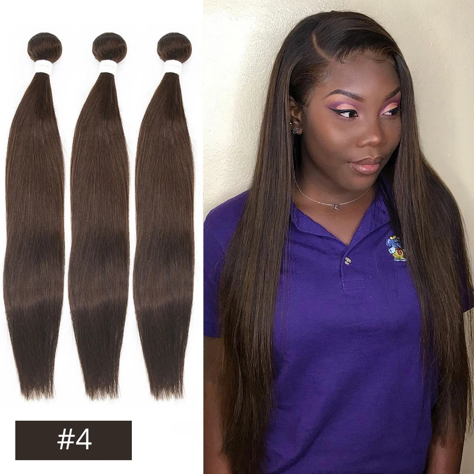 Прямые бразильские человеческие волосы Remy 99J/бордового красного цвета от 8 до 26