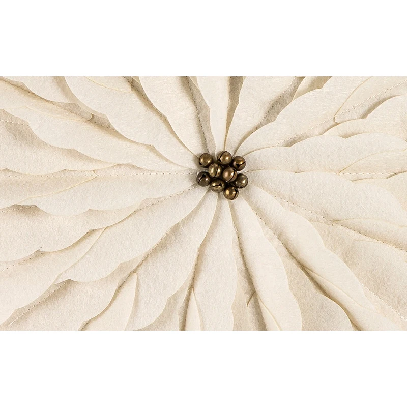 

Linen Dandelion Pillow Case Nordic 3D Floral Back Pillows Cover Modern Simple Design Pillowcase Home Room Funda Almohada 45*45cm