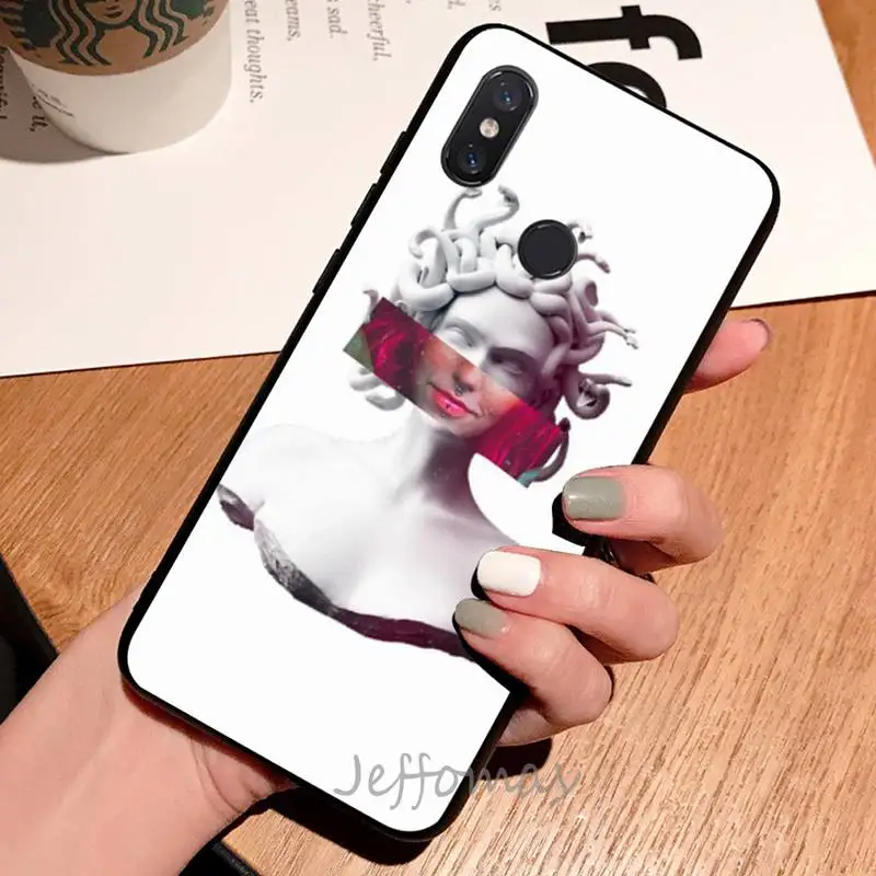

Medusa David Mona Lisa Phone Case For Xiaomi Redmi note 7 8 9 t max3 s 10 pro lite coque shell cover funda