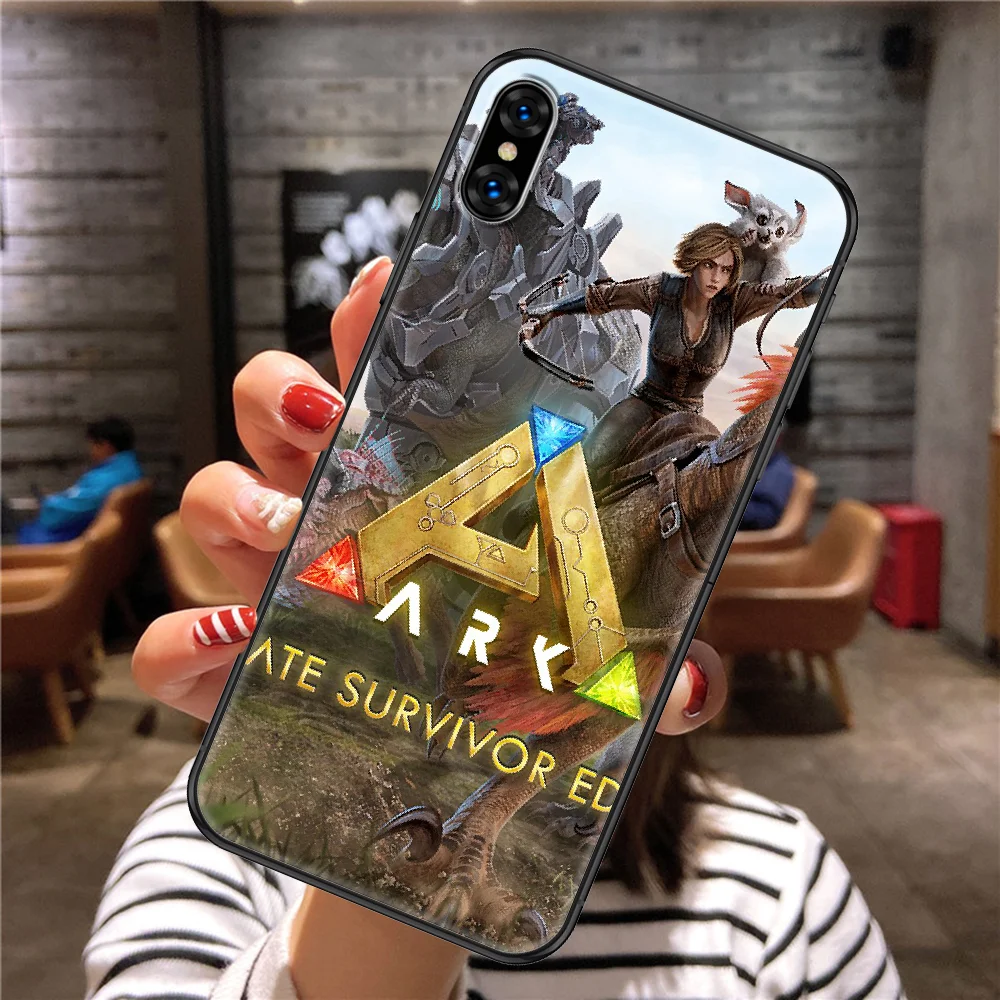Чехол для телефона Game ARK Survival Evolved для iPhone 5 5s SE 2 6 6s 7 8 12 Mini Plus X XS XR 11 PRO MAX черный модный.
