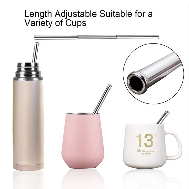 Питьевая солома многоразовые трубочки с чистящей щеткой набор Высокое качество