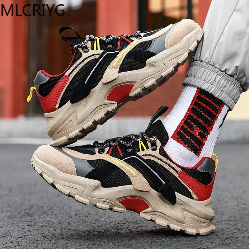 Thick-soled sneakers men's wear-resistant vulcanized shoes boy brand running men tennis superstar | Обувь