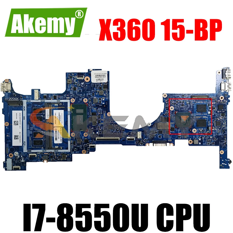 

942260-601 942260-001 аккумулятор большой емкости для HP TPN-W127 X360 15-BP i7-8550U Тетрадь материнская плата 17819-1 SR3LC N17S-G1-A1 DDR3 материнская плата