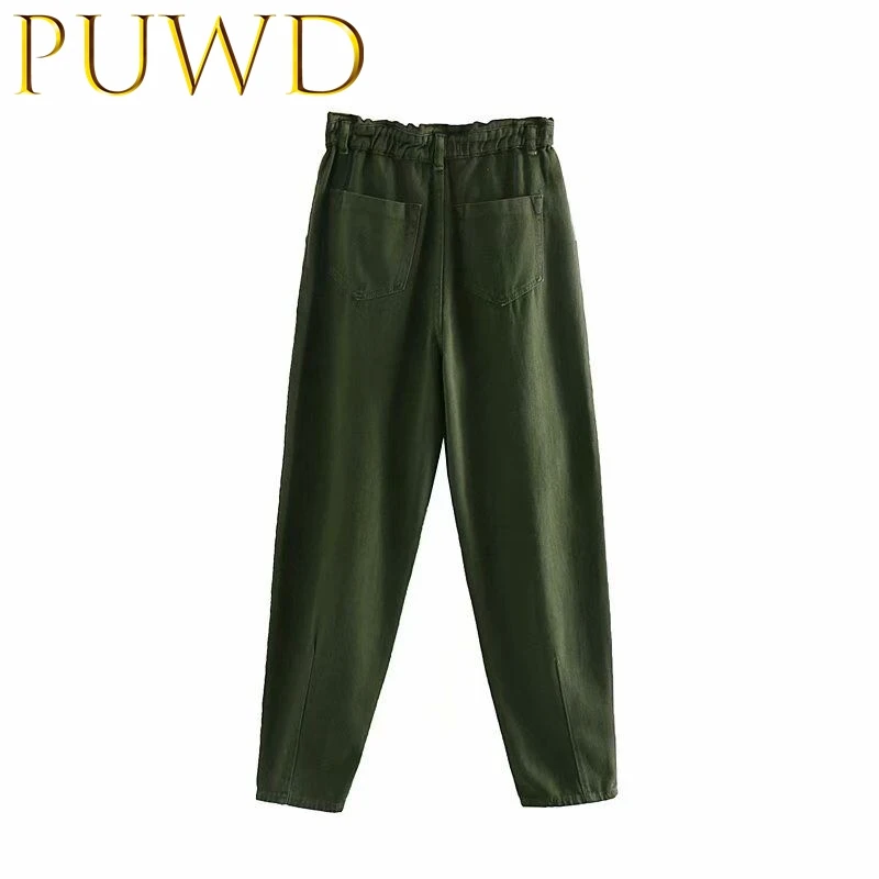 Женские свободные джинсы PUWD осенние с карманами 2019 | Женская одежда