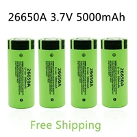 2021 26650a 3 7v 5000mah battery high capacity rechargeable battery 26650 20a power battery lithium ion for toy flashlight
