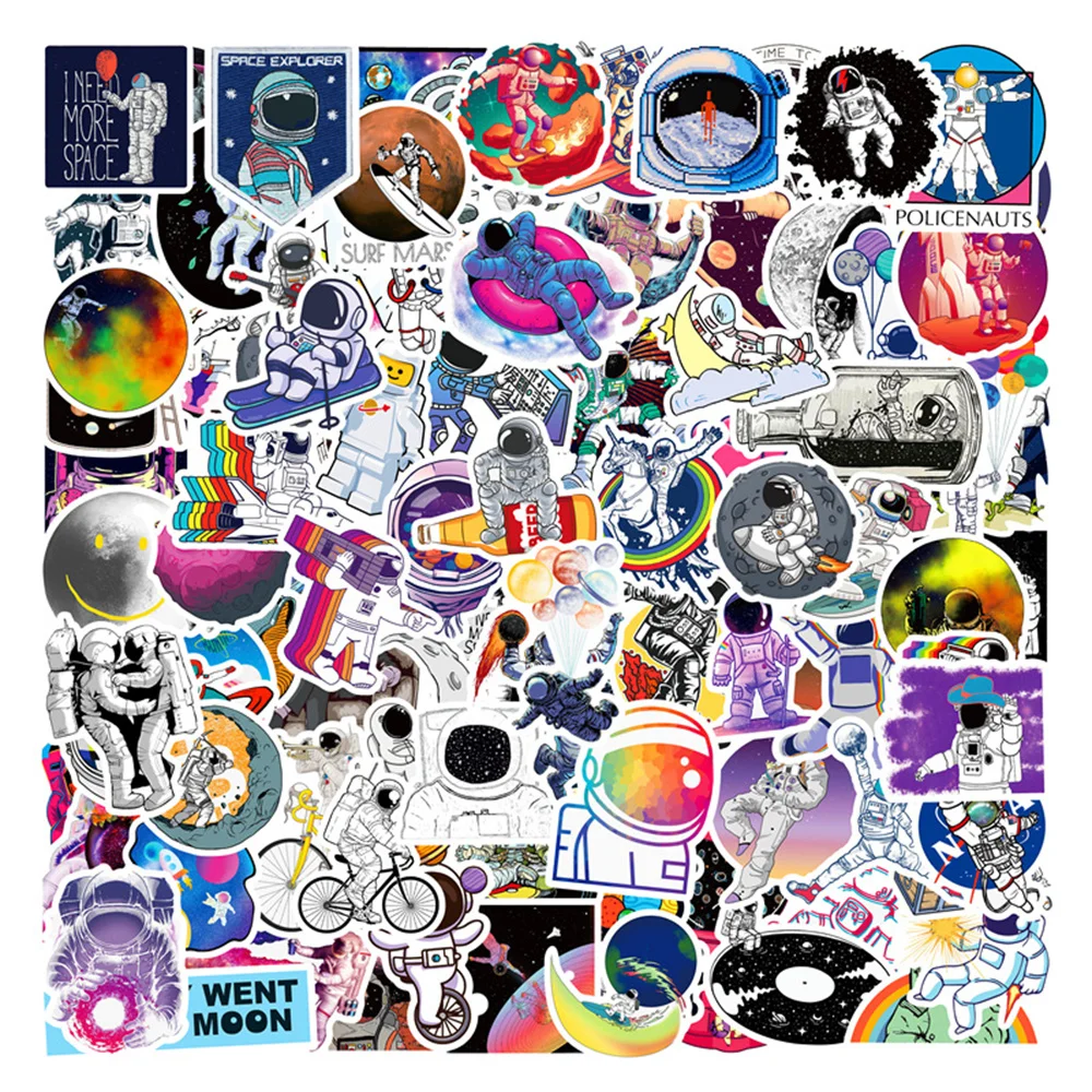 

10/30/50PCS Space Astronaut Sticker Graffiti Sticker DIY Laptop Skateboard Mobile Phone Decoration Gift Toy Sticker Wholesale