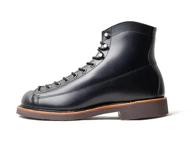 

winter Goodyear men boots handmade American style motorcycle boots Retro outdoor Lace up Martin boots