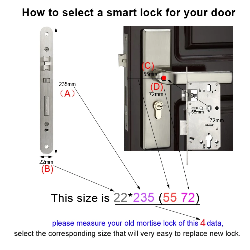 YOHEEN Wifi Electronic Smart Door Lock With Tuya App, Security Biometric Fingerprint Lock Password RFID Card images - 6