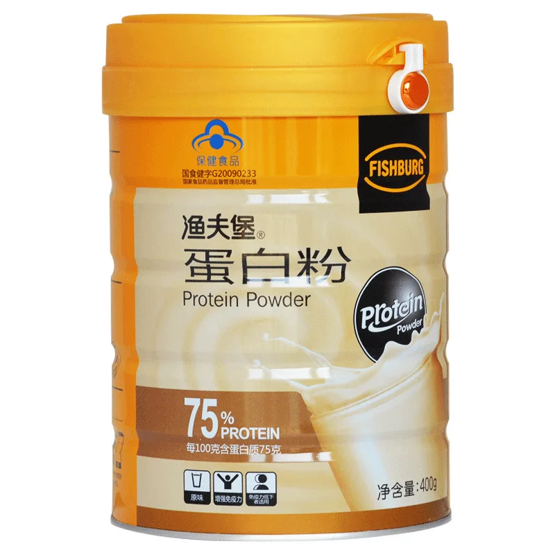 

Fisherman's Fort Brand Protein Powder 400g/can Adult Middle-aged and Elderly Nutrition Identical with Pharmacy 24 Months Cfda