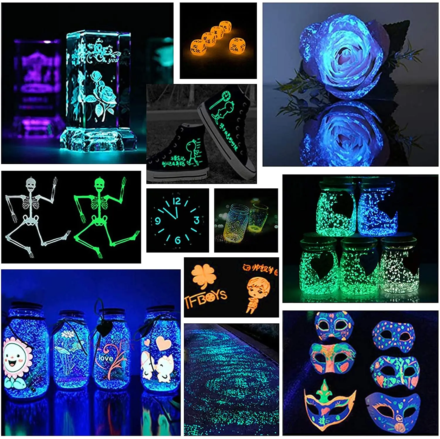 20 г светящийся порошок украшения для вечеринки сделанные своими руками лак