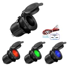 Водонепроницаемая розетка для лодки, мотоцикла, трактора, 12-24 В, розетка для автомобильного прикуривателя
