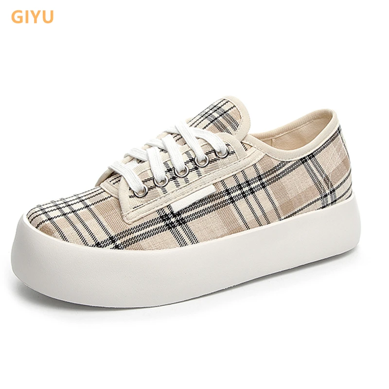 

Casual Canvas Shoes Women 2021 New Autumn Flat Sneakers Korean Style Girl Student White Shoes Walking Shoes Lace-up Espadrilles